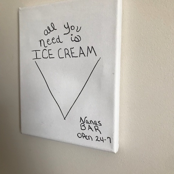 Vintage Nana’s Ice Cream Bar Wooden Picture - Picture 2 of 4